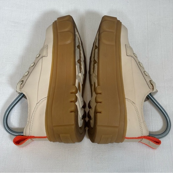 SOREL Caribou X Waterproof Platform Lace Up Sneakers-Cream/Tan-Women Size 6 - Picture 6 of 10